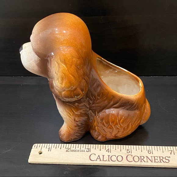 Vintage RELPO Cocker Spaniel Dog Ceramic Planter - Picture 10 of 14